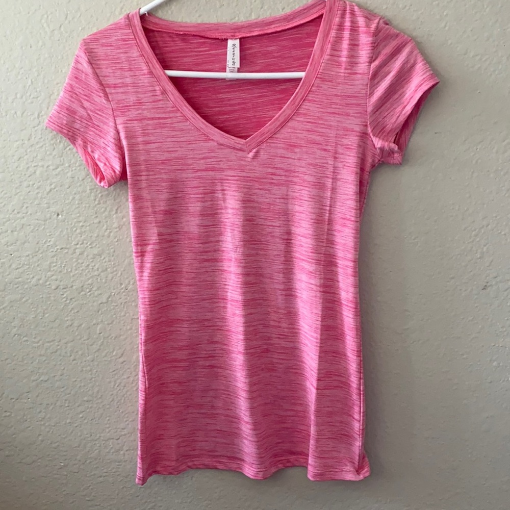 Pink workout shirt